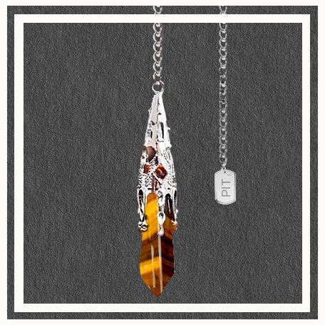 Pendolo/Collana PIT in pietra naturale