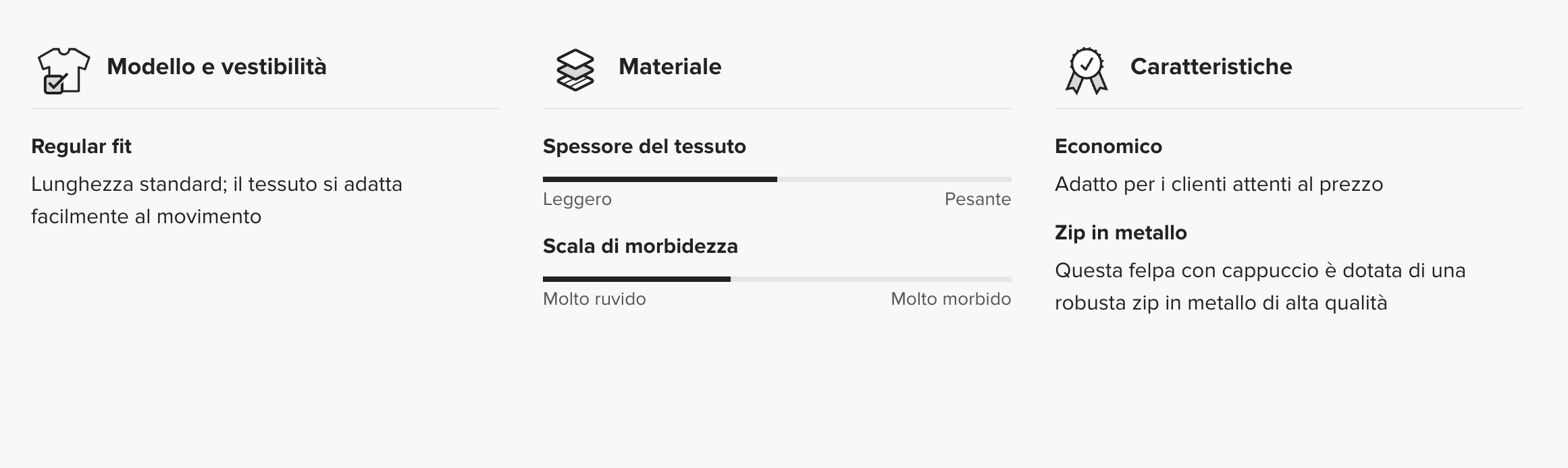 Felpa con cappuccio e zip PIT