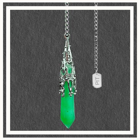 Pendolo Esoterico In Ametista - Con Catena Di Cristalli, Viola - Foto 14